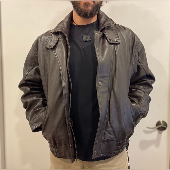 Genuine Leather Other - Men's Brown Jacket